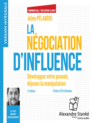cover image of La négociation d'influence